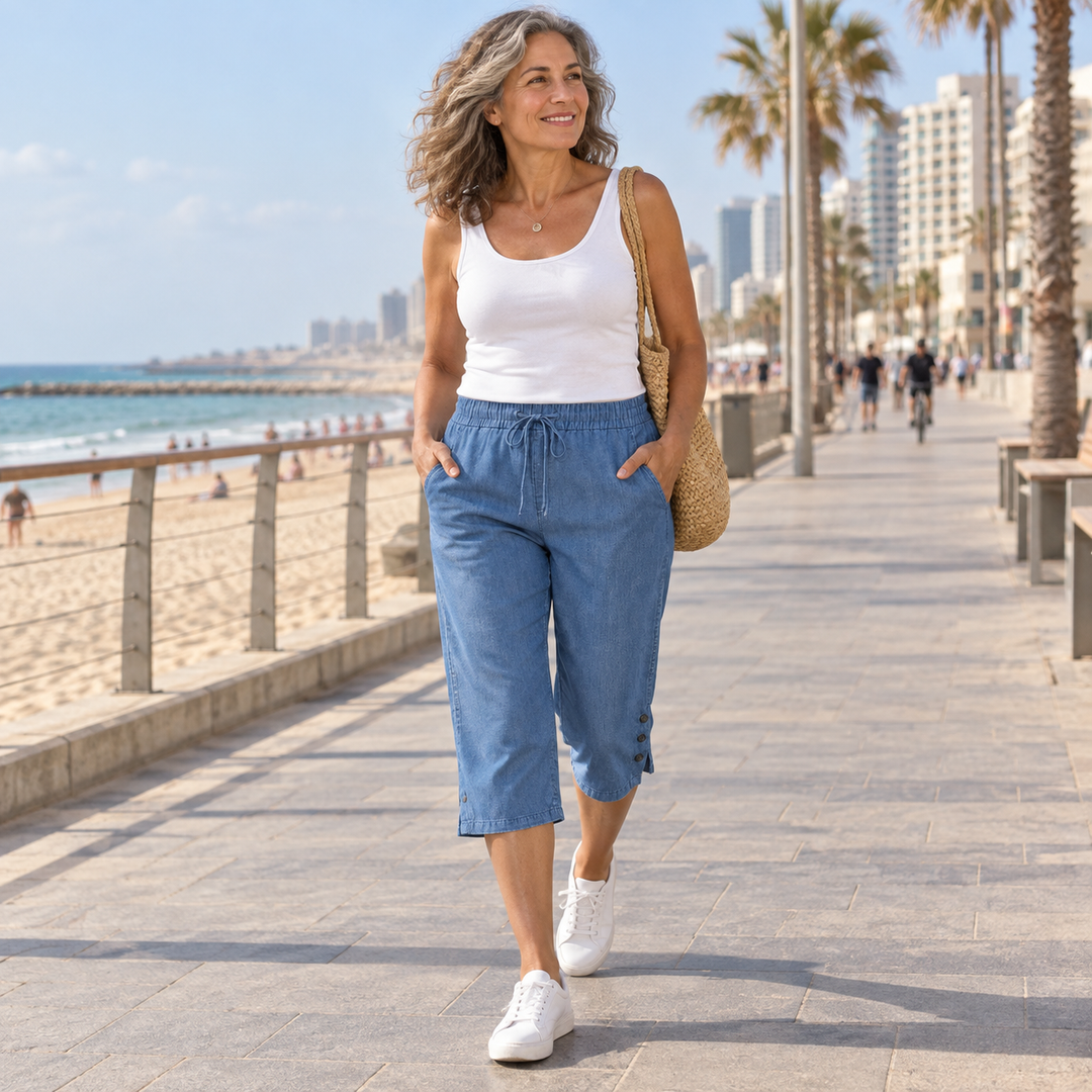 רותם | מכנסי קפרי באורך שוק לנשים